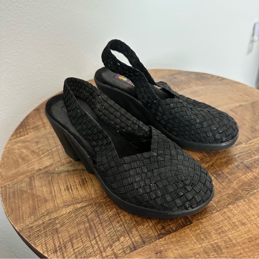ZEE Alexis Woven SlingBack Wedge Shoe Size 36